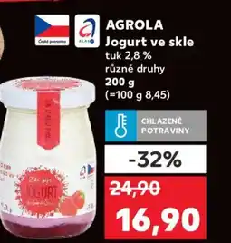 Kaufland AGROLA Jogurt ve skle nabídka