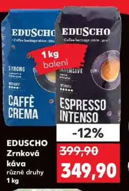 Kaufland EDUSCHO Zrnková kavá nabídka