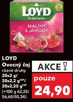 Kaufland LOYD Ovocný čaj nabídka