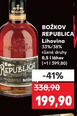 Kaufland BOŽKOV REPUBLICA Lihovina nabídka
