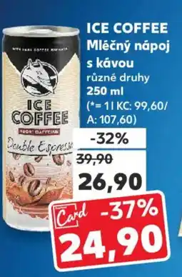 Kaufland ICE COFFEE Mléčný nápoj s kávou nabídka