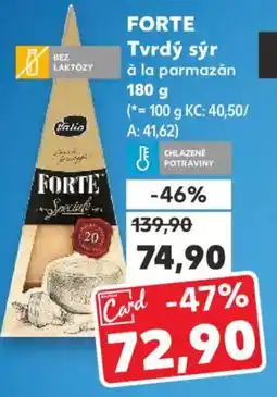 Kaufland Forte Tvrdý sýr nabídka