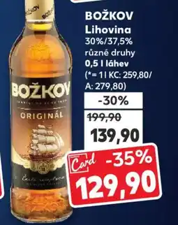 Kaufland BOŽKOV Lihovina nabídka