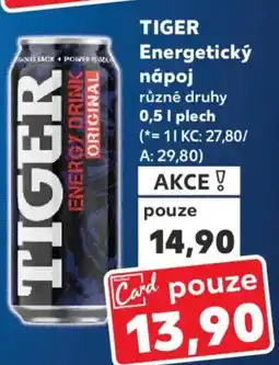 Kaufland TIGER Energetický nápoj nabídka