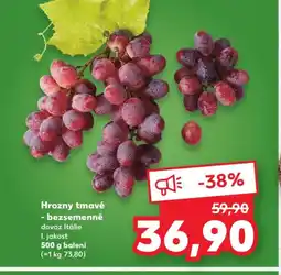 Kaufland Hrozny tmavé - bezsemenné nabídka