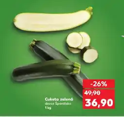 Kaufland Cuketa zelená nabídka