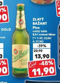 Kaufland Pivo zlatý bažant nabídka
