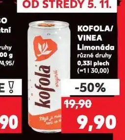 Kaufland Kofola nabídka