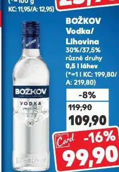 Kaufland Božkov lihovina nabídka