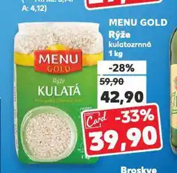 Kaufland Menu gold rýže nabídka