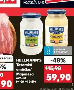 Kaufland Hellmann's tatarská omáčka nabídka