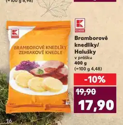 Kaufland Bramborové halušky nabídka