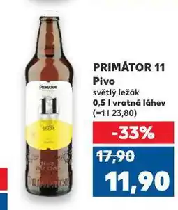 Kaufland Pivo primátor nabídka