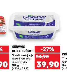 Kaufland Gervais de la créme smetanový sýr nabídka