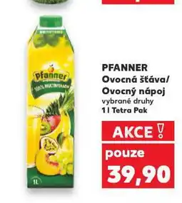 Kaufland Pfanner ovocná šťáva nabídka