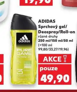 Kaufland Adidas deospreay nabídka