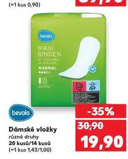 Kaufland Dámské vložky nabídka
