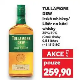 Kaufland Tullamore dew irská whiskey nabídka