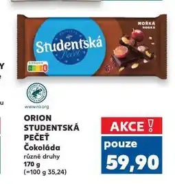 Kaufland Orion studentská pečeť nabídka