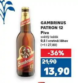 Kaufland Pivo gambrinus nabídka