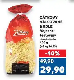 Kaufland Zátkovy vaječné nudle nabídka