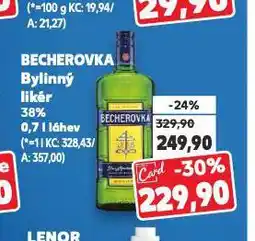 Kaufland Becherovka nabídka