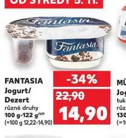 Kaufland Fantasia jogurt nabídka