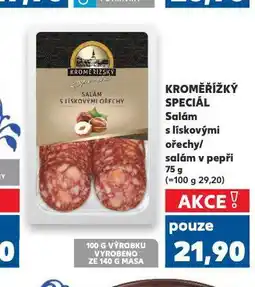 Kaufland Kroměřížský speciál salám v pepři nabídka