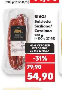 Kaufland Bivoj salsiccia siciliana nabídka