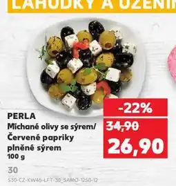 Kaufland Perla červené papriky plněné sýrem nabídka