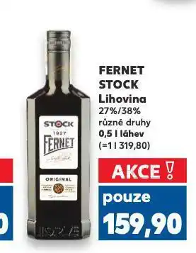Kaufland Fernet stock nabídka