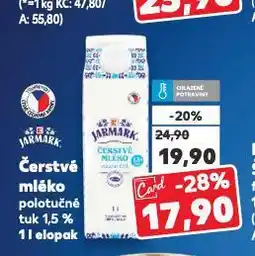 Kaufland Čerstvé mléko nabídka