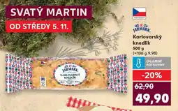 Kaufland Karlovarský knedlík nabídka