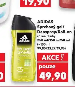 Kaufland Adidas sprchový gel nabídka