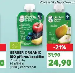Kaufland Gerber organic kapsička nabídka