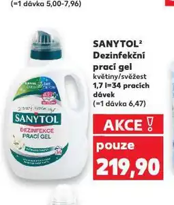 Kaufland Sanytol detinfekční prací gel nabídka