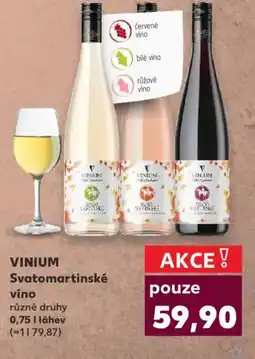 Kaufland VIN UM Svatomartinské víno nabídka
