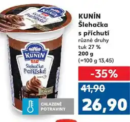 Kaufland KUNIN Šlehačka s příchutí nabídka