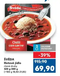 Kaufland ŠVÉDA Hotové jídlo nabídka