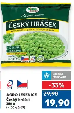 Kaufland AGRO JESENICE Český hrášek nabídka