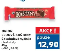 Kaufland ORION Ledové Kaštany Čokoládová tyčinka nabídka