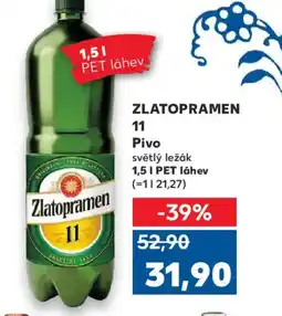 Kaufland ZLATOPRAMEN 11 Pivo nabídka