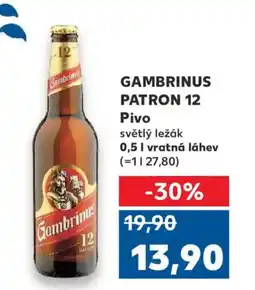 Kaufland GAMBRINUS Patron 12 Pivo nabídka