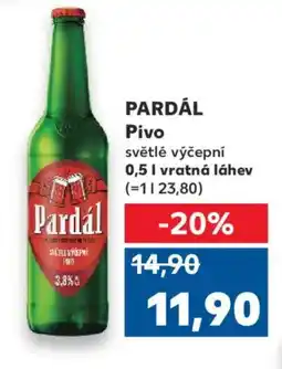 Kaufland PARDÁL Pivo nabídka
