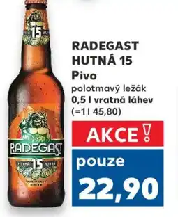 Kaufland RADEGAST Hutná 15 Pivo nabídka