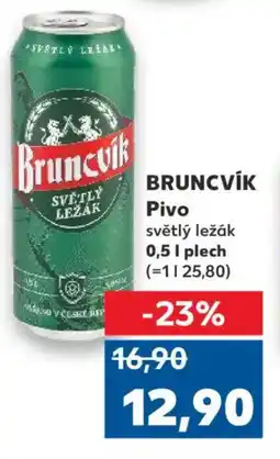 Kaufland BRUNCVÍK Pivo nabídka