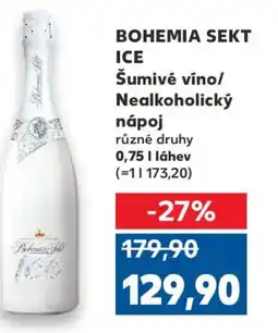 Kaufland BOHEMIA Sekt Ice Šumivé víno/ Nealkoholický nápoj nabídka