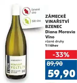 Kaufland ZÁMECKÉ VINAŘSTVÍ BZENEC Diana Moravia Víno nabídka