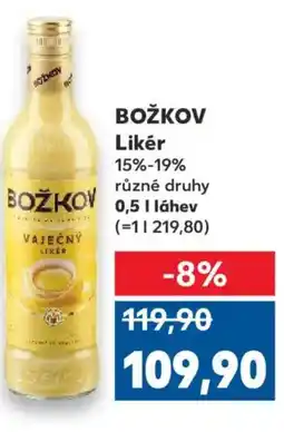 Kaufland BOŽKOV Likér nabídka