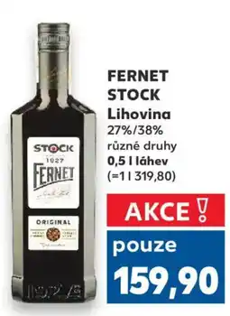 Kaufland FERNET STOCK Lihovina nabídka